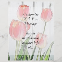 Spring Tulips Personalised Flyer