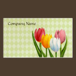 Spring Tulips Profile Card business cards