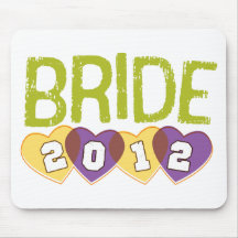 Spring Vintage Hearts 2012 Bride Mousepad