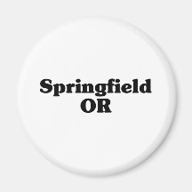 Springfield  Classic t shirts Fridge Magnet