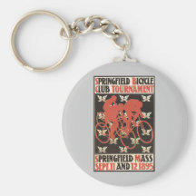 Springfield Mass. 1895 Bicycle Tournament Keychains