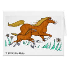 Springtime Romp Greeting Card