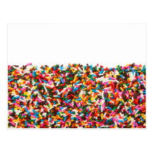 Sprinkles-Filled Postcard