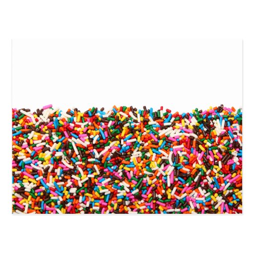 Sprinkles-Filled Postcard