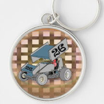 Sprint Car Keychain
