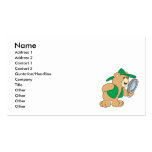 Spying Detective Bear Business Card