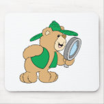 Spying Detective Bear Mousemat