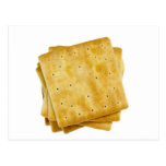 Square crackers post card
