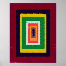 Square in Square Abstract Posters