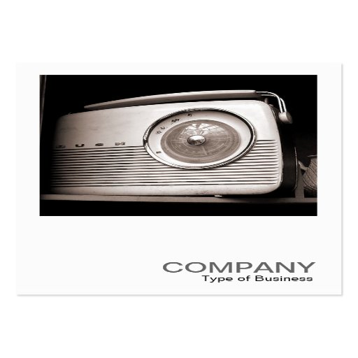 Square Photo 0118 - Old Radio Business Card Template