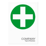 Square Photo 0155 - Big Plus Sign - Green Business Card Templates