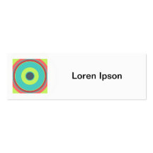 Square Photo - Colourful  Circle 04 Business Card