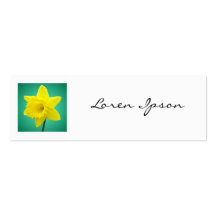 Square Photo - Daffodil 01 Business Card Templates