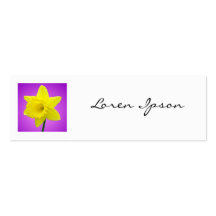 Square Photo - Daffodil 02 Business Card Template