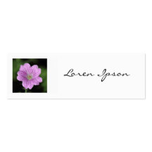 Square Photo - Geranium Endressii Business Card