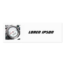 Square Photo - Motorcycle Speedometer Business Card