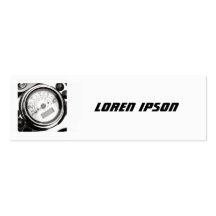 Square Photo - Motorcycle Speedometer Business Card Templates