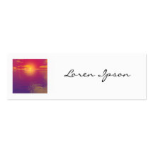 Square Photo - Sunrise/Sunset Business Card Templates