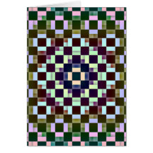 Squares Inverted Greeting Cards