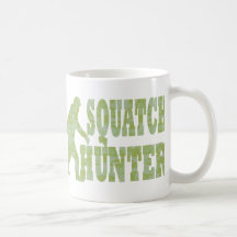 Squatch hunter on camouflage mugs