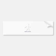 Squatch in a snow storm bumper stickers