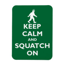 Squatch On Vinyl Magnets