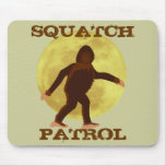 Squatch Patrol Moonlight Bigfoot Mousepad