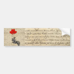 Squirrel and heart balloons bumper sticker