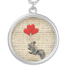 Squirrel and heart balloons custom jewelry
