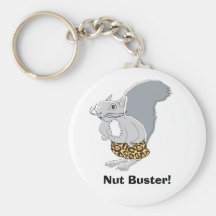 Squirrel Character  Mr. Nutz, Nut Buster! Key Chain