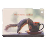 Squirrel Drinking Coffee
