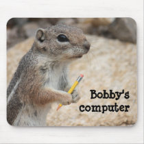 Squirrel Writer Mousepad mousepads