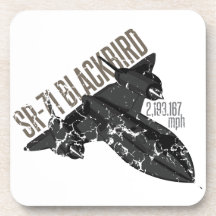 SR 71 Blackbird Beverage Coasters