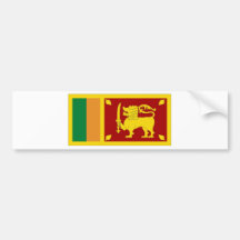 Sri Lanka National Flag Bumper Sticker