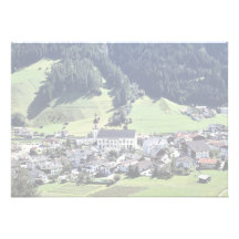 Srubairal village, Neustift, Tyrol, Austria in Eur Custom Invitation