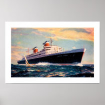 ss United States at Sea Print