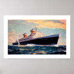 ss United States at Sea Print