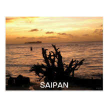 sSAIPAN SUNSET Post Card