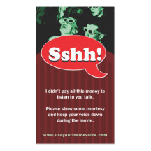 Sshh! Business Card Template