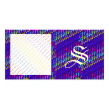 SsParade Divine Blues Personalised Photo Card