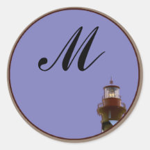 St Augustine Lighthouse Round Sticker