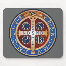 St. Benedict Exorcism Medal Mouse Pad