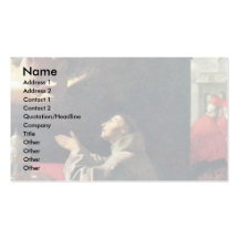 St. Bonaventure By Zurbarán Francisco De Business Card Template