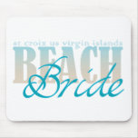 St Croix Beach Bride Mouse Pad