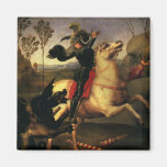 St. George Fighting the Dragon, Raphael, Raffaello Fridge Magnets