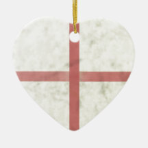 ST GEORGES FLAG. CHRISTMAS TREE ORNAMENT