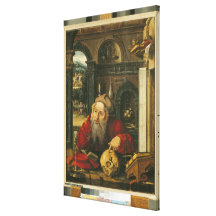 St. Jerome in his Study Stretched Canvas Prints
