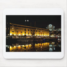 St Katherines Dock London night View Mouse Mat