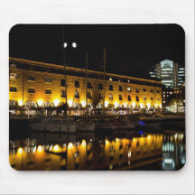 St Katherines Dock London night View Mouse Pads