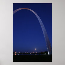 St. Louis Arch at Dusk Poster